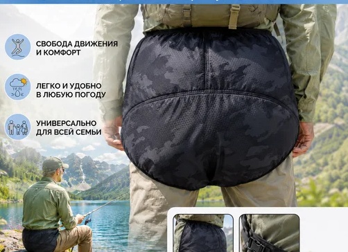 ТЕРМОСИДУШКА для рыбалки! Сидушки для снегохода, сноуборда, туризма, горных лыж и так далее!</p>
<p>Сидушка рыбака! Сидушка для рыбалки