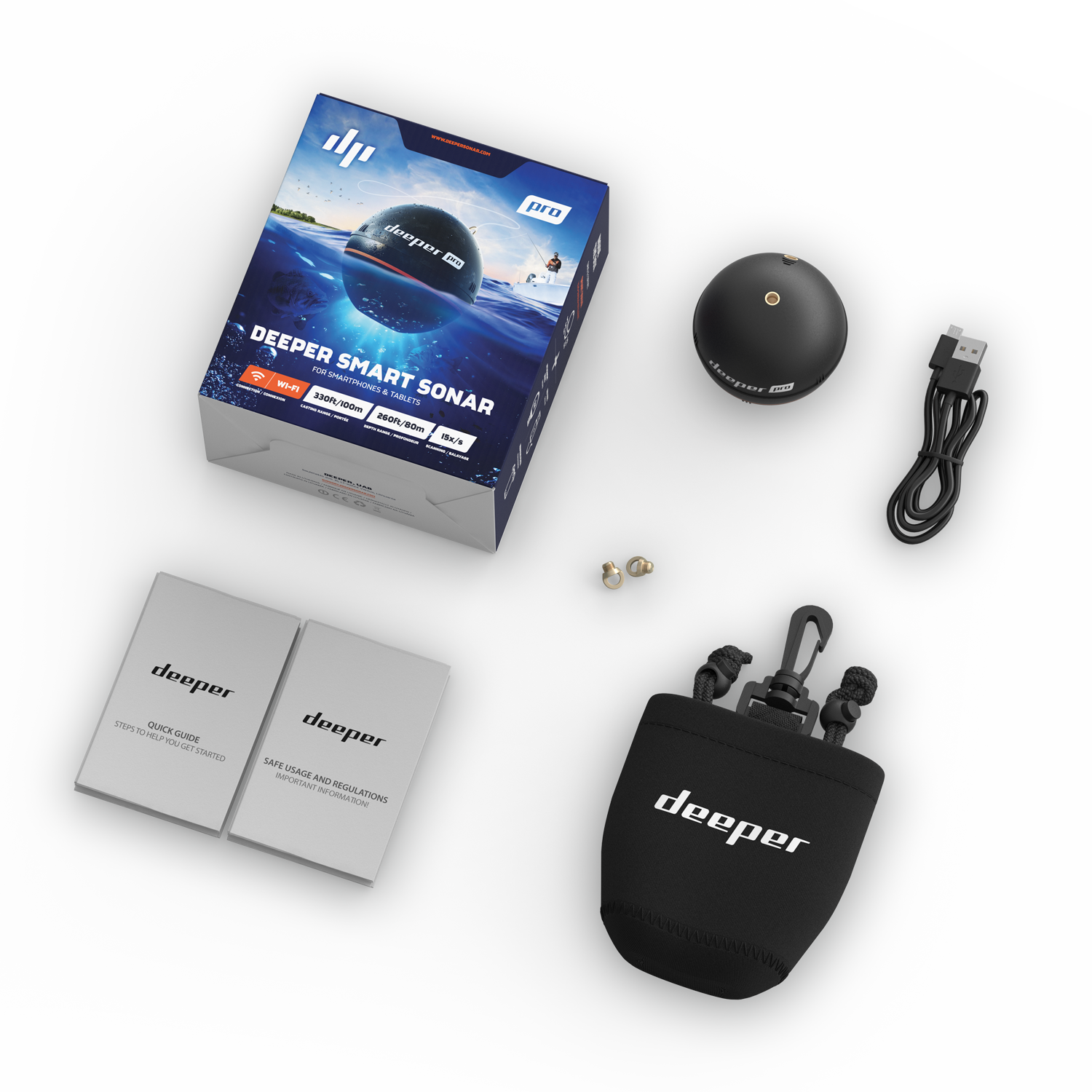 Беспроводной эхолот Deeper Smart Sonar PRO (wi-fi) купить в Красноярске с  доставкой — цена, отзывы, характеристики | «Ru-GPS»