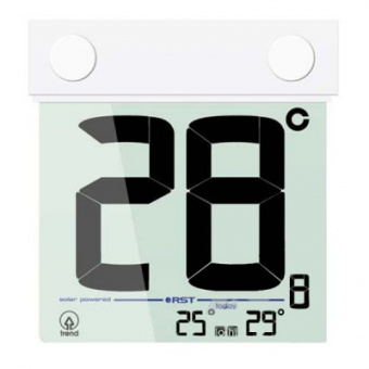 Термометр цифровой оконный на липучке солнечная батарея
