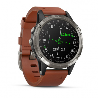 Часы Garmin D2 DELTA PX ДЛЯ ПИЛОТОВ с кожаным ремешком